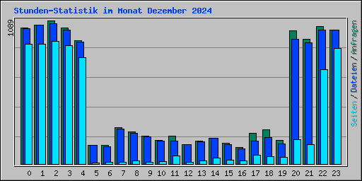 Stunden-Statistik im Monat Dezember 2024
